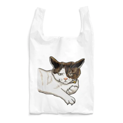 猫相の悪い猫がこちらをみている Reusable Bag