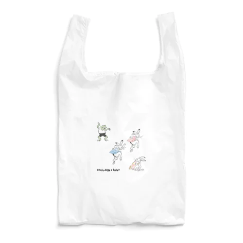 鳥獣戯画×バレエ【プレバレエ】 Reusable Bag