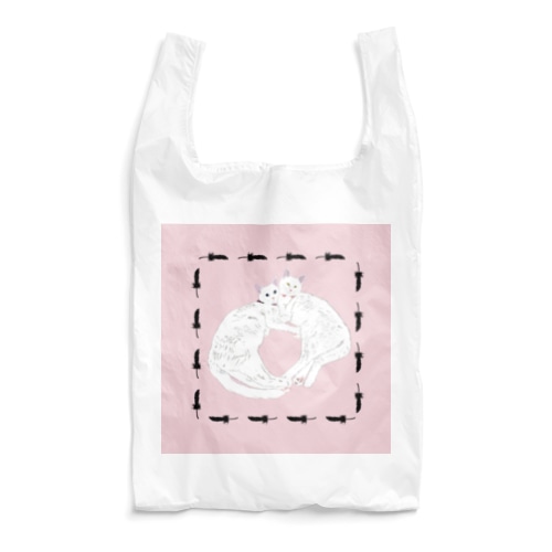 碧&琥珀 ピンク 羽根枠 ハンカチSのみ Reusable Bag