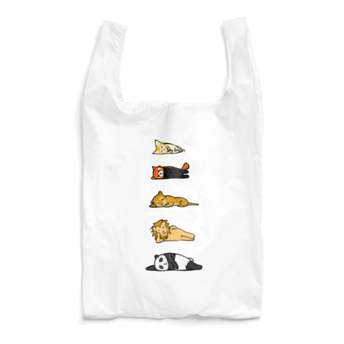 無気力な猫っぽい動物縦置き Reusable Bag