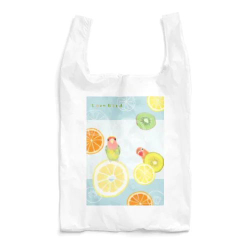 ラブバとフルーツ（白地用） Reusable Bag