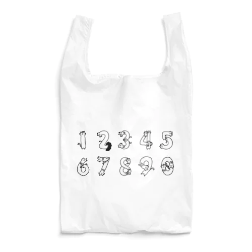 ねこねこ数字ちゃん Reusable Bag