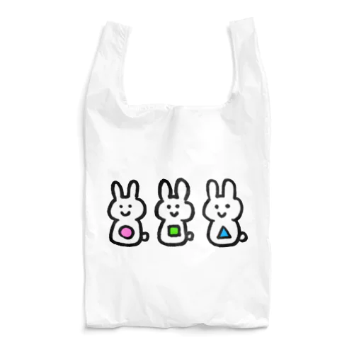 まるしかくさんかくうさぎ Reusable Bag