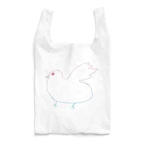 虹色鳩さーん( ᐛ ) Reusable Bag