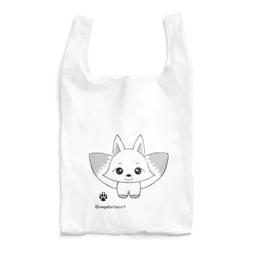 白狐のしこちゃん♂ Reusable Bag