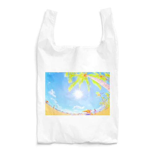 ハワイワイキキビーチ（イラスト） Reusable Bag