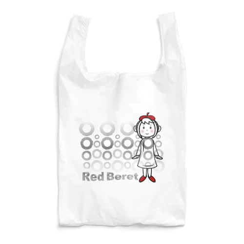 赤ベレーシリーズ / 線BK Reusable Bag