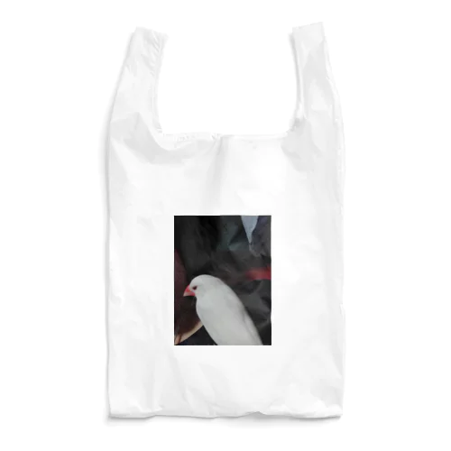 儚げな白文鳥のシロ Reusable Bag