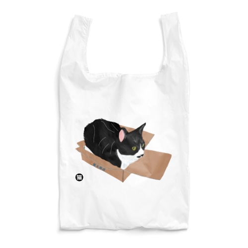 猫丸印入り 猫丸商店 ハチワレ 箱入り ハンカチL専用 Reusable Bag