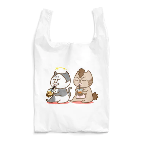 お悟り猫たちのお茶タイム Reusable Bag