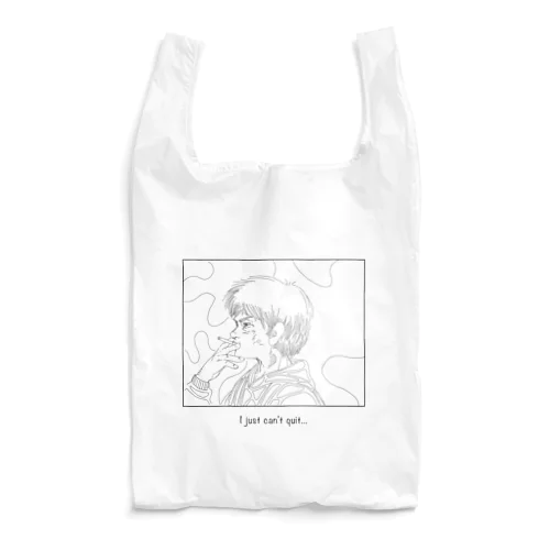 タバコ横顔シリーズ３ Reusable Bag