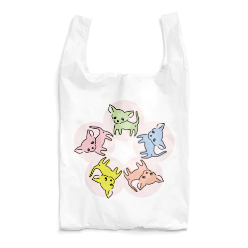 ゆるチワワ（フラワーサークル） Reusable Bag