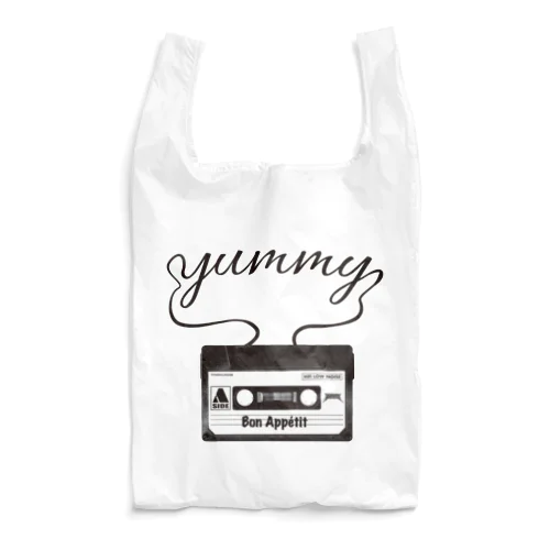 yummyエコバッグ カセットテープA面 Reusable Bag