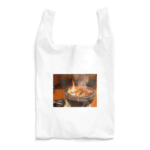 炎上する焼肉の網 Reusable Bag