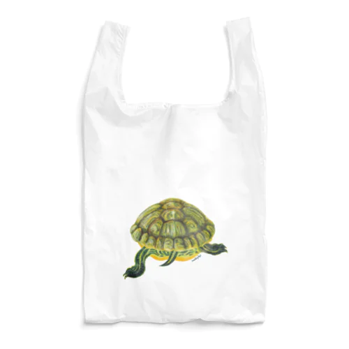 ミシシッピアカミミガメ 後ろ姿 Reusable Bag