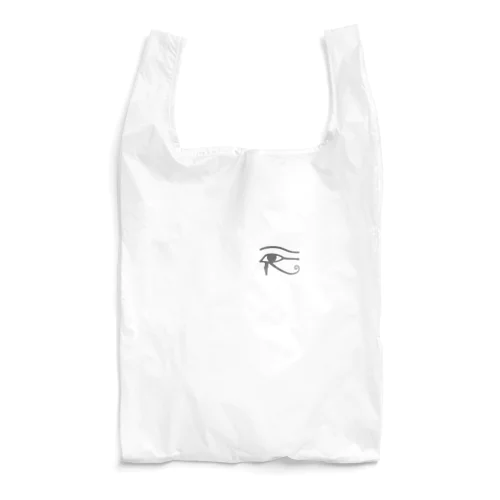 エジプト　ウジャトの目（ワンポイント　グレー） Reusable Bag