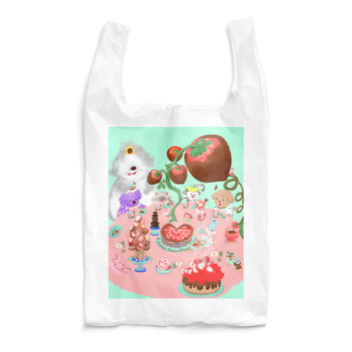 《苺🍓いち絵》 《Berry 🍓Sweets Pawdy🐾》 Reusable Bag