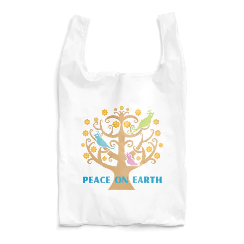 鳥/Peace on Earthツリー Reusable Bag