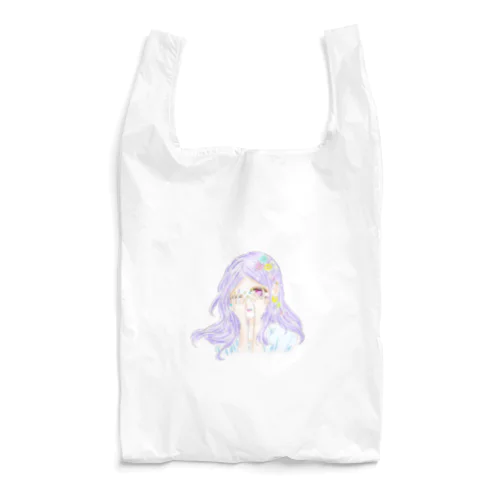  purple girl Reusable Bag