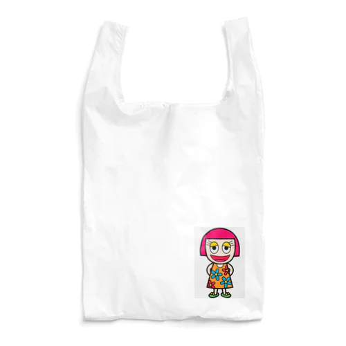 オカッパ娘 Reusable Bag