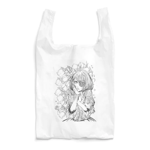 レース眼帯女子 Reusable Bag