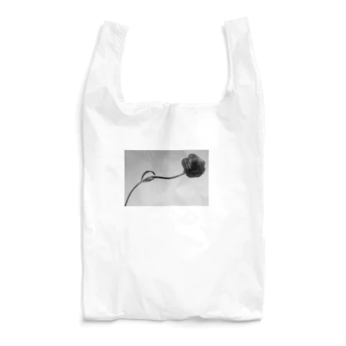 モノクロのお花 Reusable Bag