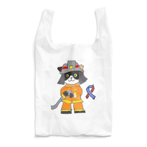 猫　国際消防士の日 Reusable Bag