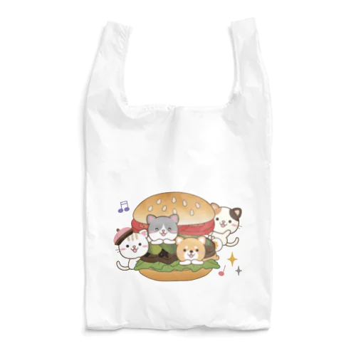 大人のためのねことハンバーガー Reusable Bag