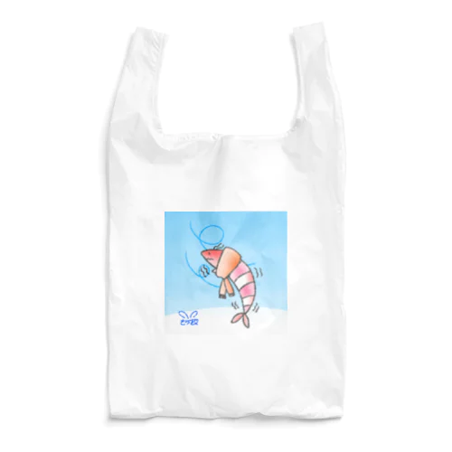 さむさむえび丸〜背景＆サイン入り〜 Reusable Bag