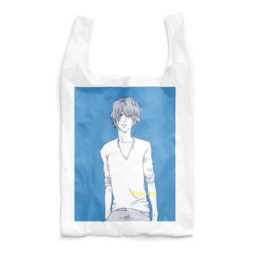 悩める青い青年①（顔出し） Reusable Bag