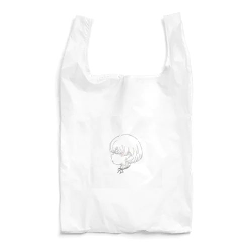 横顔の少女 Reusable Bag