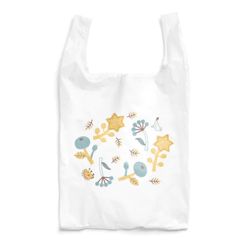 ハリネズミくん花ちらし Reusable Bag