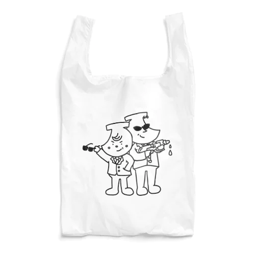 ばななたろう&しゅがーすぽっとさん〈線画〉 Reusable Bag