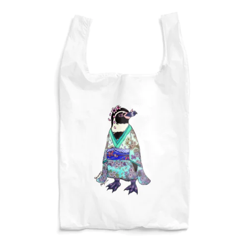 着物ぺんぎん―フンボルトペンギンと桜― Reusable Bag