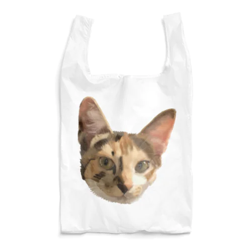 三毛猫様 (水彩色鉛筆画) Reusable Bag