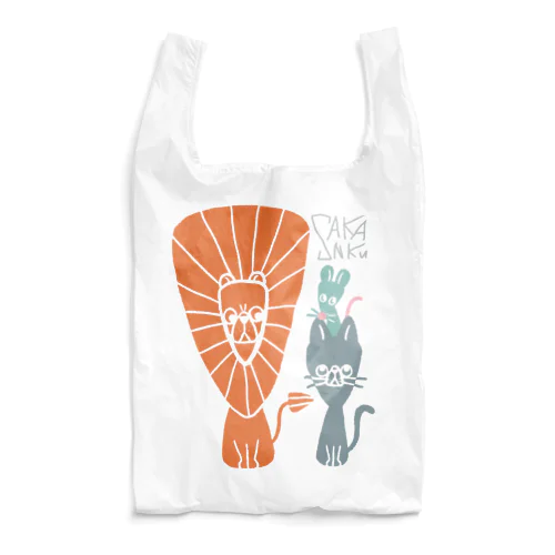 サンカクドウブツ Reusable Bag