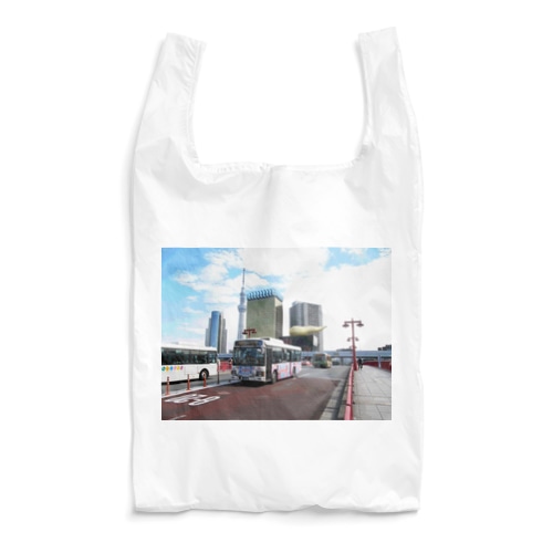 CG絵画：吾妻橋の風景画　CG art: view of Azumabashi Brdg./ Tokyo Reusable Bag