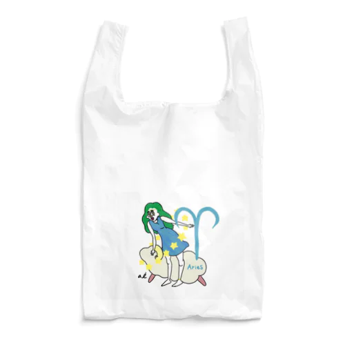 zodiac sign -aries- Reusable Bag