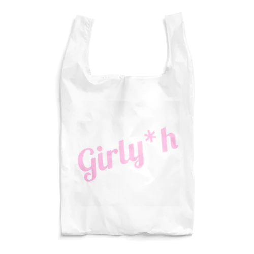 Girly*hロゴ(ピンク) Reusable Bag