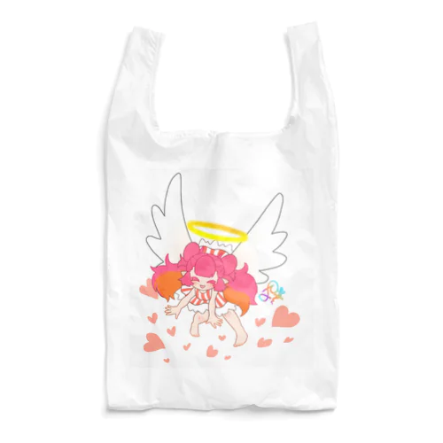 天使の姿　ピンクフリルちゃん Reusable Bag