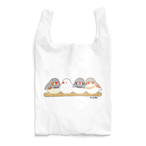 キンカチョウ（枠付き） Reusable Bag