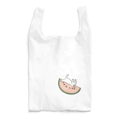 スイカ猫ちゃん Reusable Bag