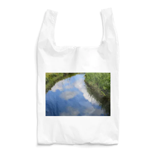 ブルースカイin the lake Reusable Bag