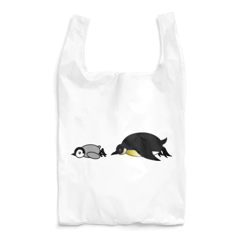 滑るペンギンの親子　ボールヘッズ Reusable Bag