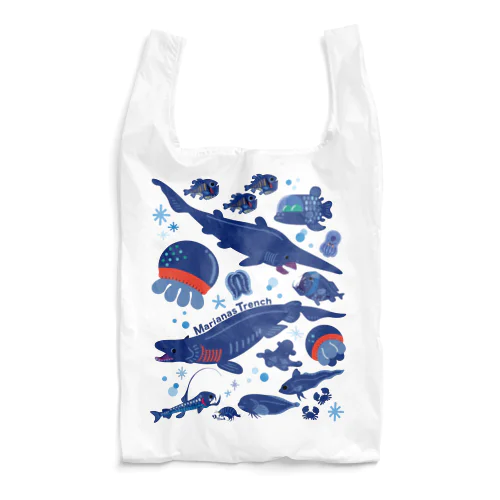 マリアナ海溝の深海生物たち Reusable Bag