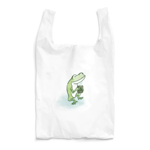 宇田山茶舗(うたやまちゃほ) お茶飲みカエル Reusable Bag