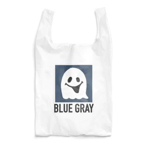 BLUE GRAY おばけ Reusable Bag