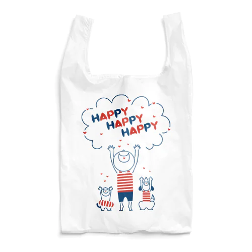 HAPPY HAPPY HAPPY！上を向いて笑おう！夏バージョン Reusable Bag