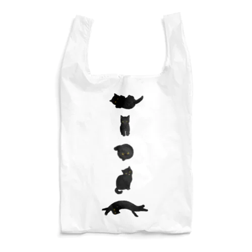 黒にゃん。 Reusable Bag