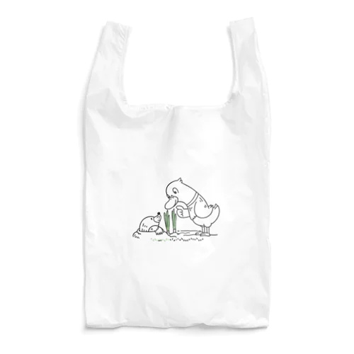 ネギを値切っている鴨カモかもカモ M Reusable Bag